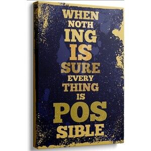 Inspirational Wall Art School Classroom Wall Decor, [Everything is Possible]